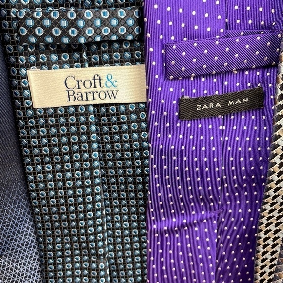 Lot of 7 Mens Ties Career Business Bulk - Picture 7 of 12